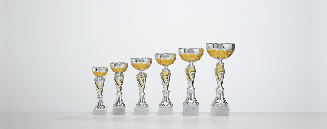 Pokal Malaga - Gold und Silber