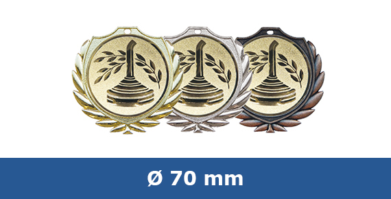 Medaillen 70 mm